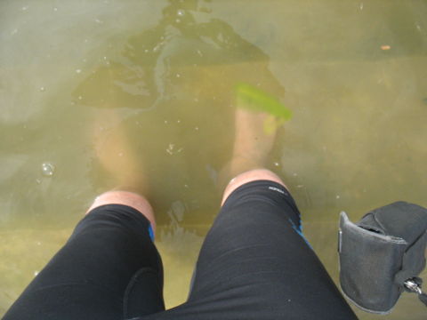 Mon pantalon 3/4 dans le lac Möhne cet été. 
