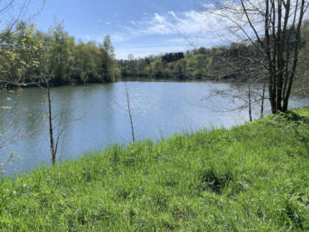 Hückeswagen Wupper-Vorsperre
Blick auf das in der Sonne glänzende Wasser.