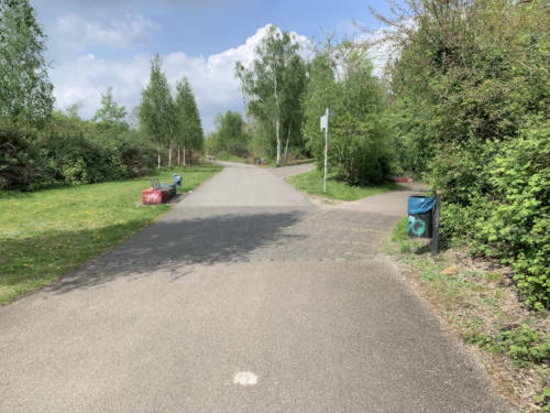 RS1 mit der Abzweigung nach Essen-Nordviertel