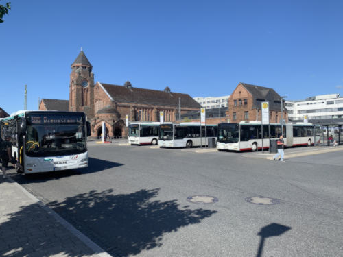 Gießen Hauptbahnhof mit dem ZOB