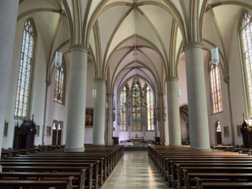 Sankt Stephanus Innenraum in Beckum, NRW, Deutschland