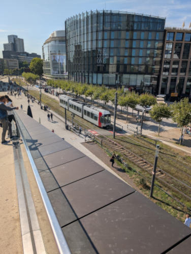 Schadowstraße Haltestelle von oben