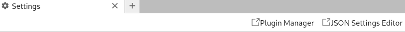 Settings, JSON Settings Editor
