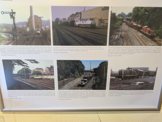 Einige Fotos der Ausstellung mit eingesetzten Güterzuglokomotiven aus diesen Strecken südlich von Essen-Steele.