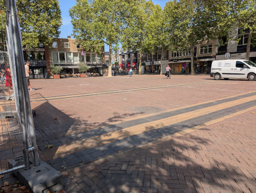 Zevenaar centrum. Hier findet auch der Markt statt. 